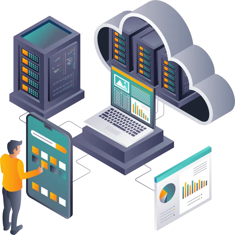 Team leading a digital transformation project for a company