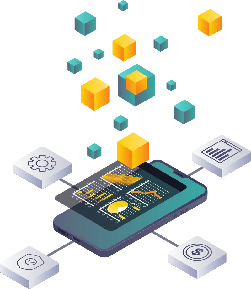 Building an application visually on a low-code / no-code platform